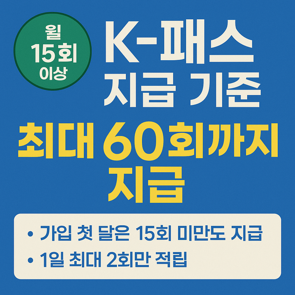 K-패스 지급 기준