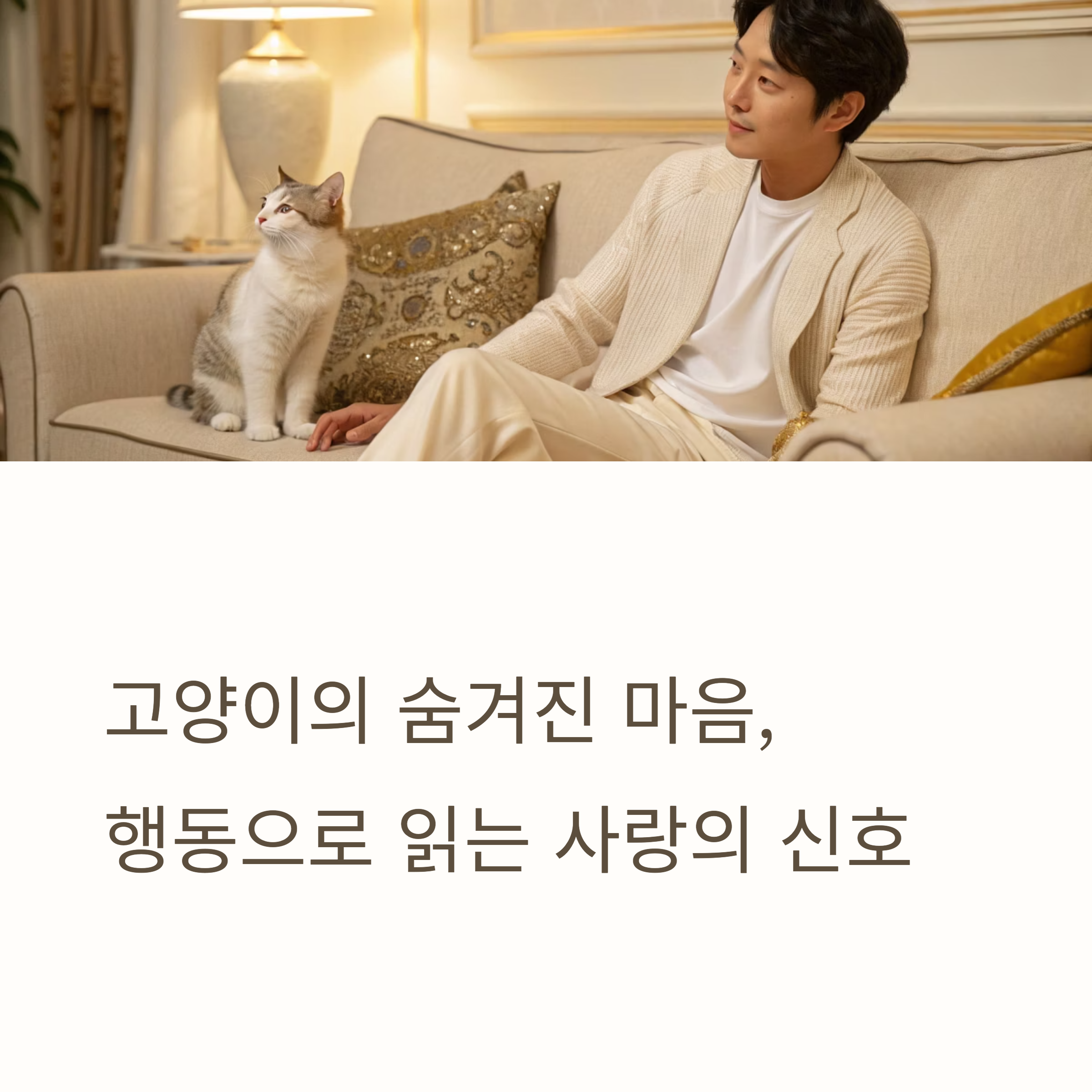 고양이의 숨겨잔 마음, 행동으로 읽는 사랑의 신호