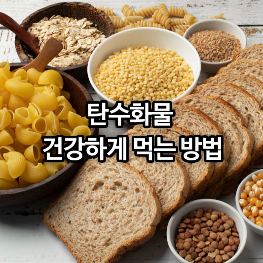 탄수화물 건강하게 먹는 방법