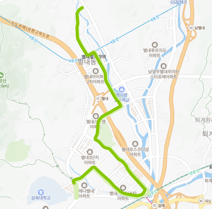 남양주-86번-버스-노선-지도
