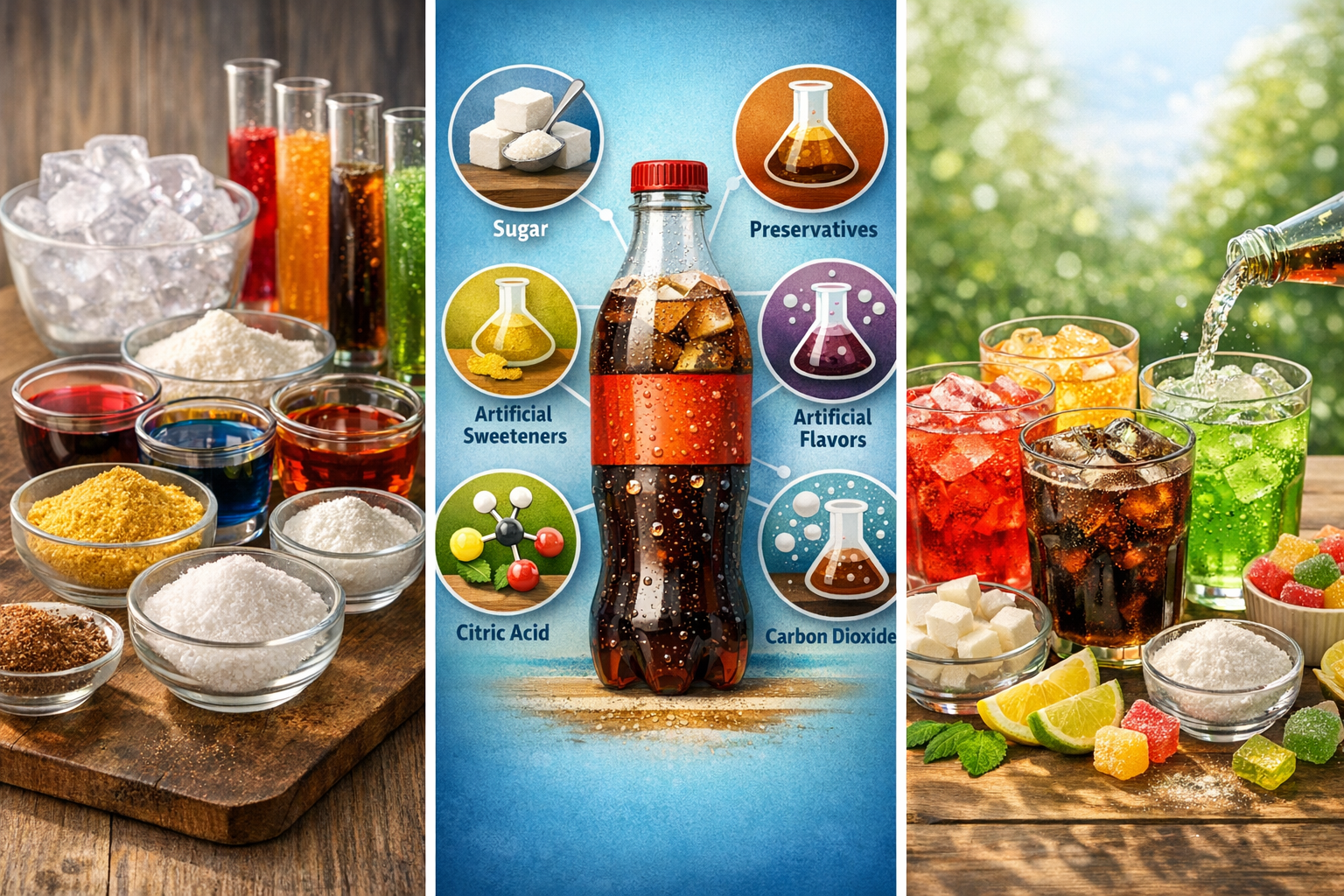 탄산음료 식품첨가물 예시 이미지