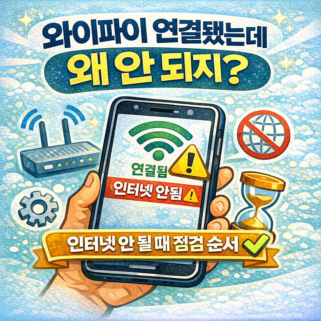 윈도우 와이파이 인터넷 안 될 때 해결 방법