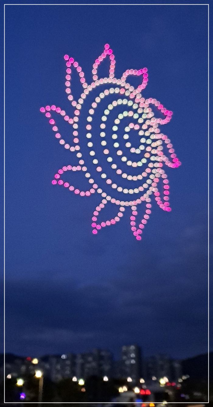 드론라이트쇼-해바라기