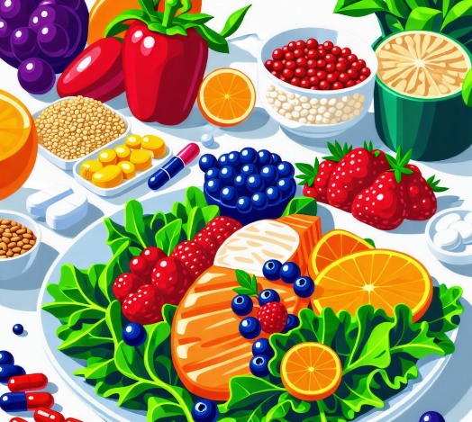 건강한 식단 이미지