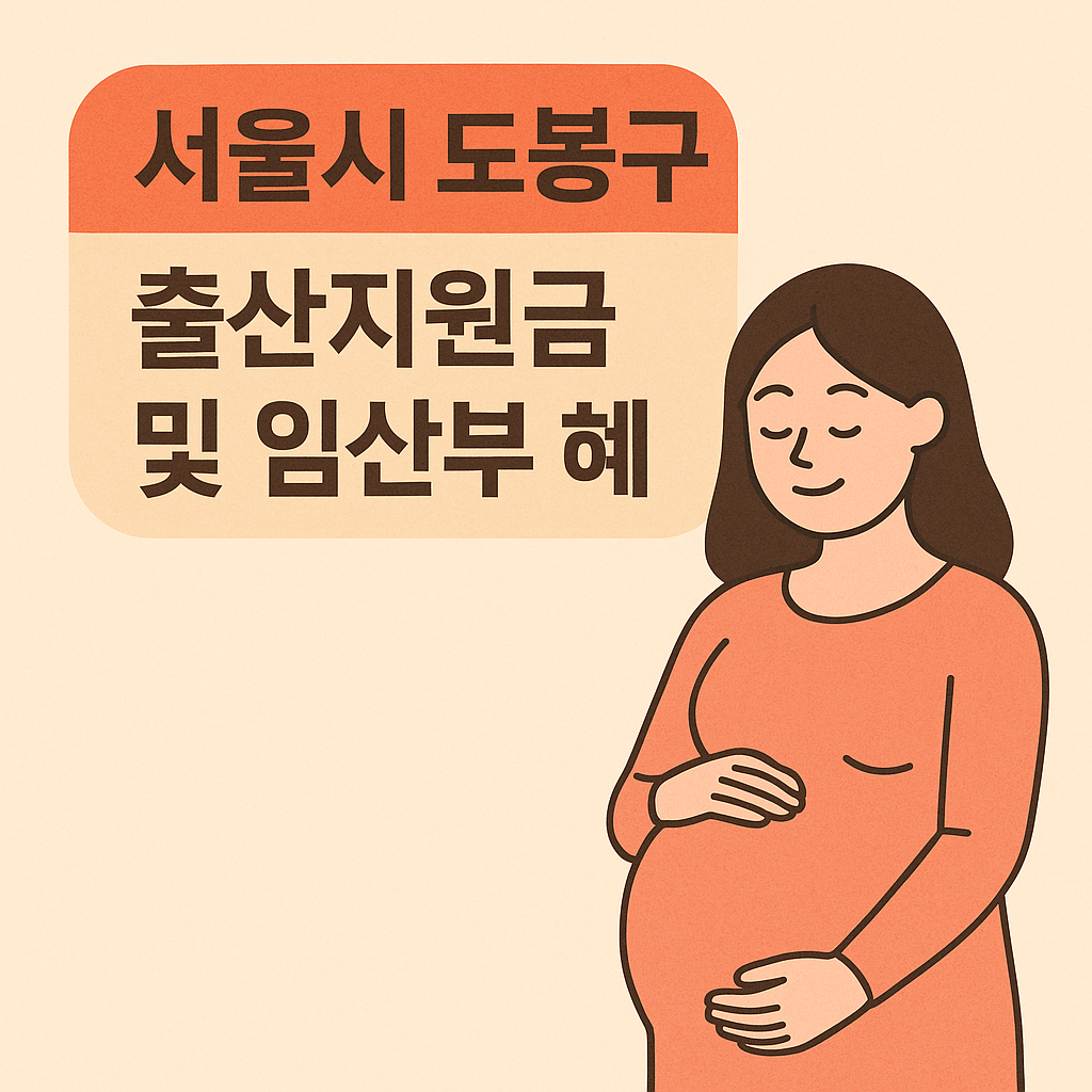 서울시 도봉구 출산지원금 및 임산부 혜택