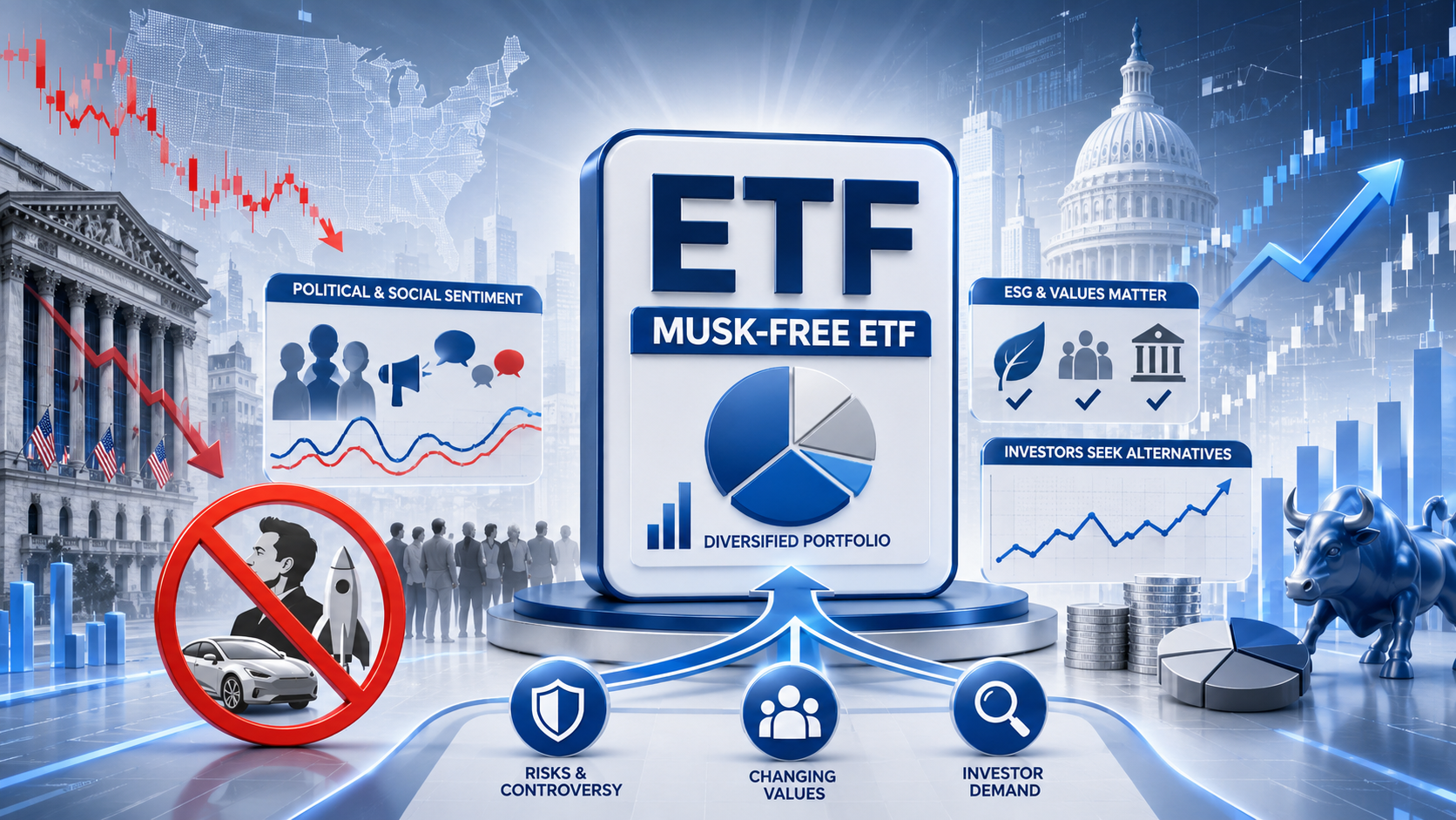 테슬라 없는 미국 ETF 상품이 나온 이유 이미지