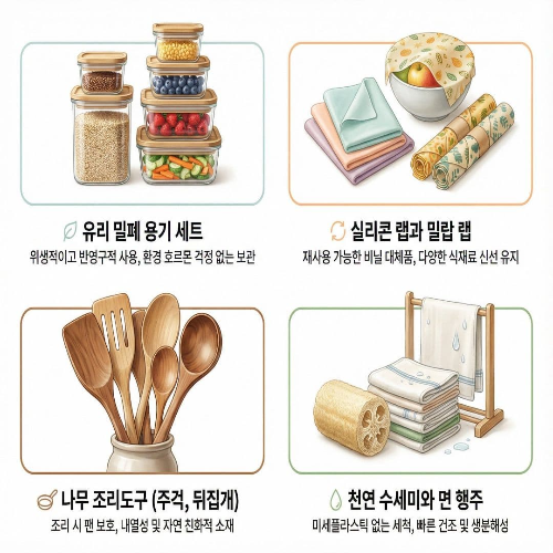 주방 친환경 습관, 플라스틱 줄이고 지속 가능하게 쓰는 법