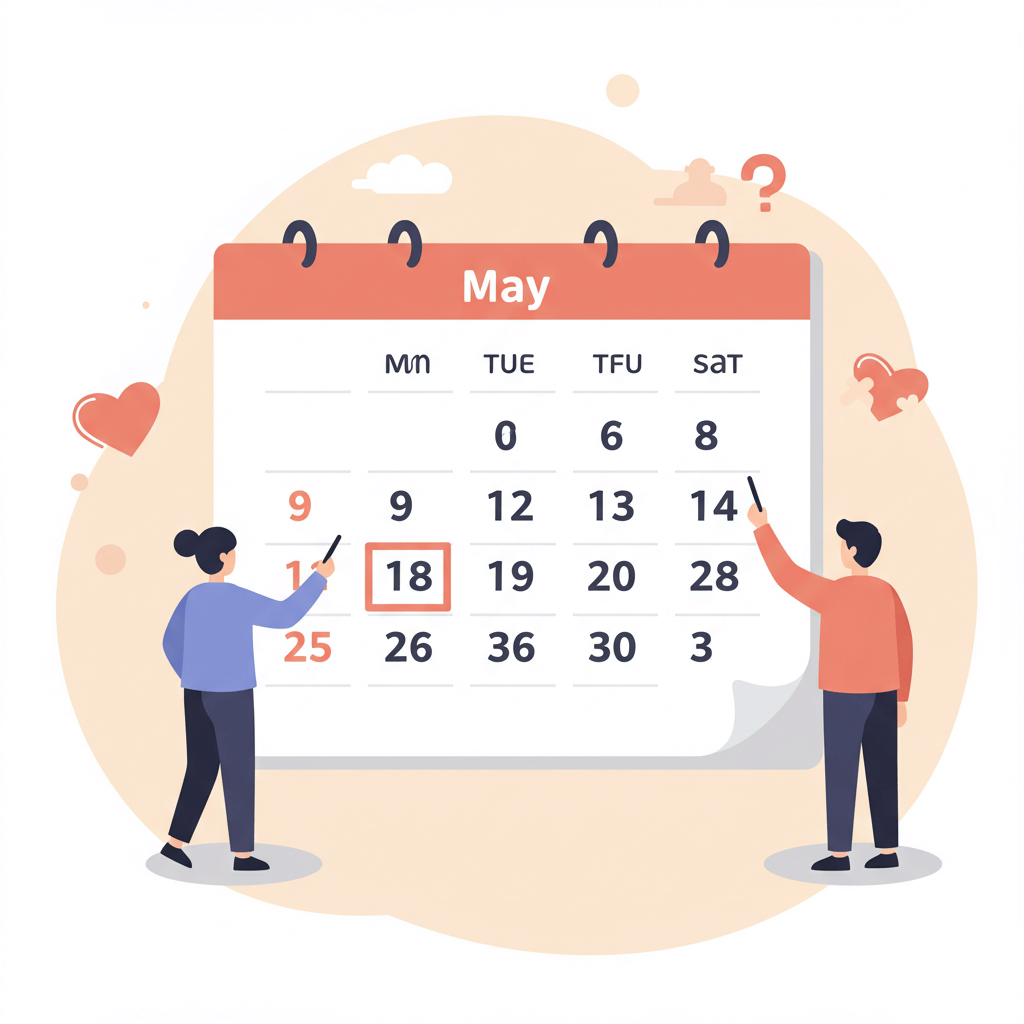 자녀장려금 신청·지급 일정을 달력에 표시하는 모습 1