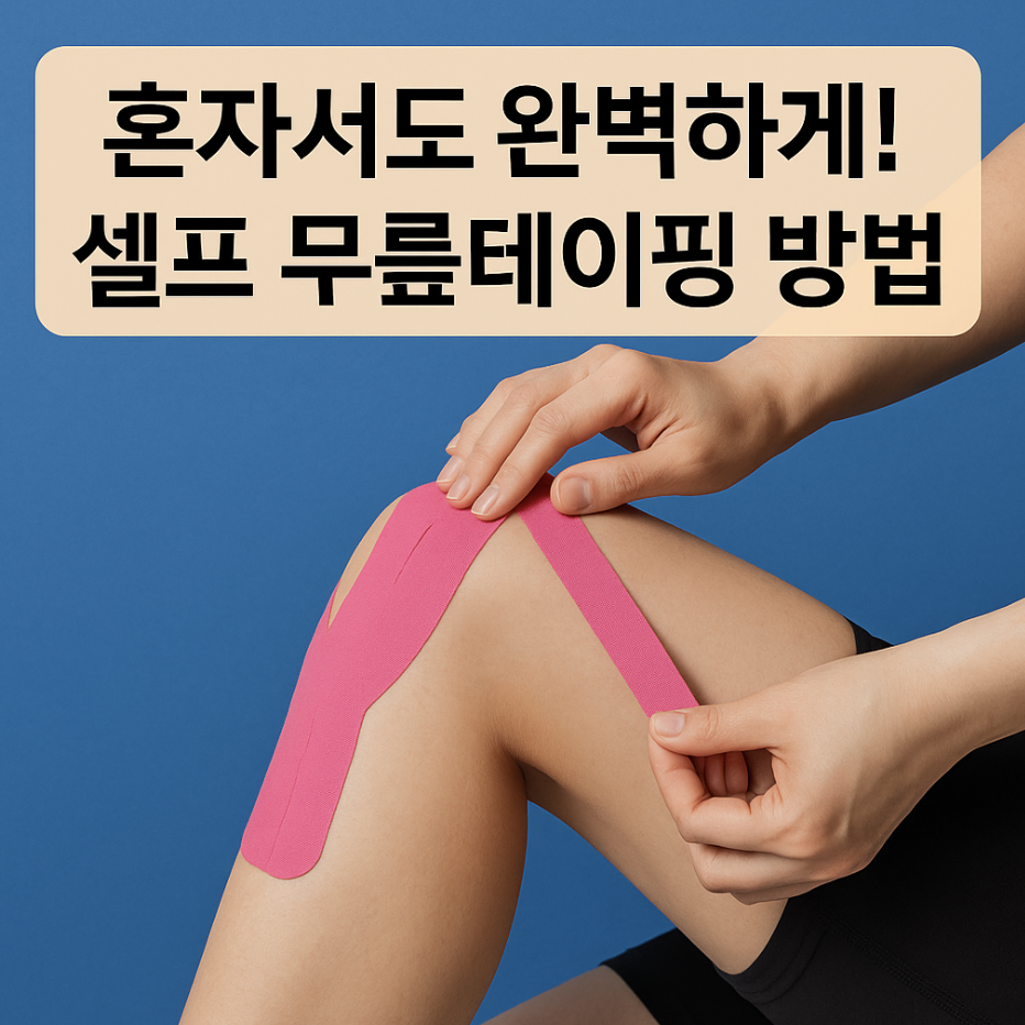 혼자서도 완벽하게! 셀프 무릎테이핑 방법