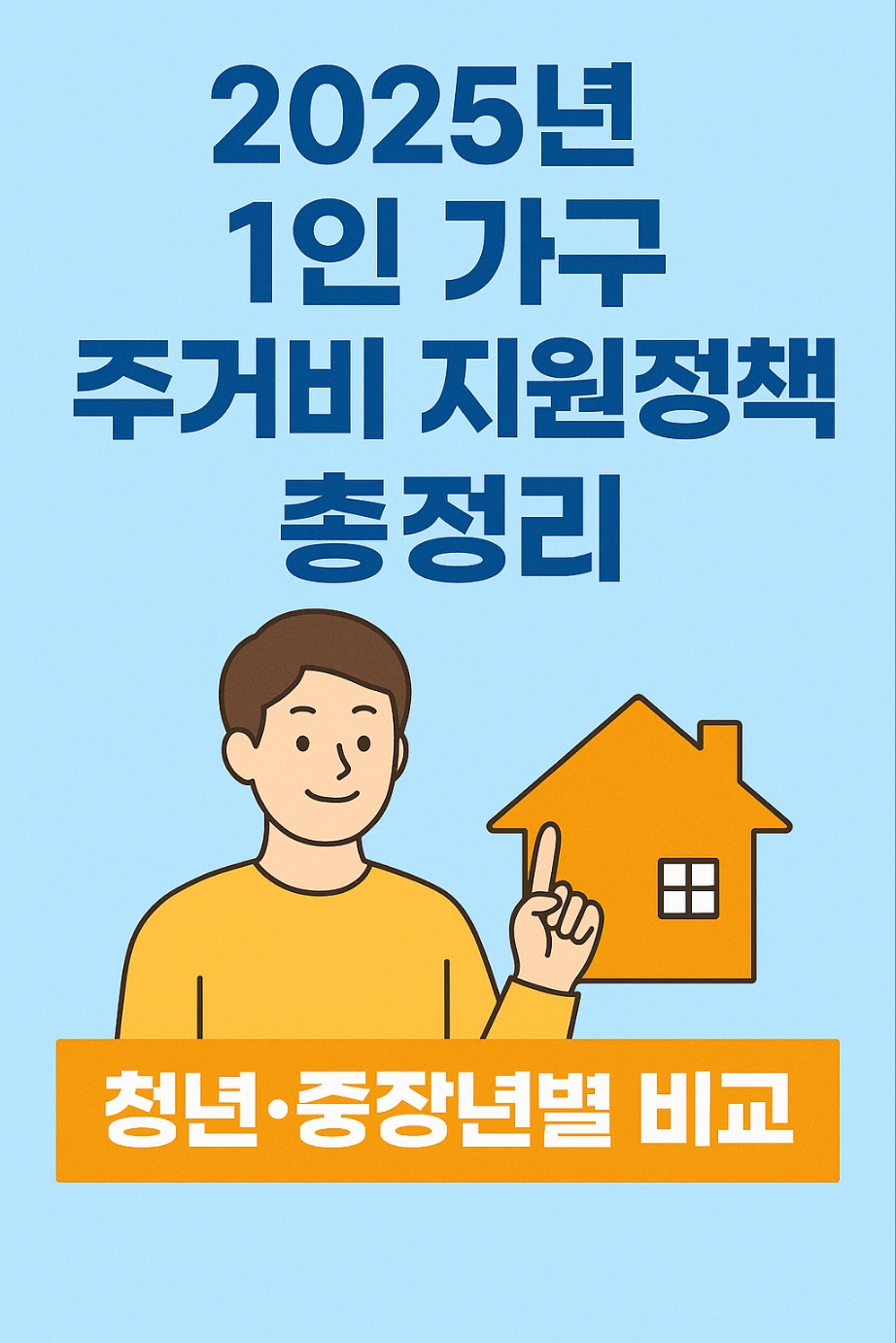 2025년 1인 가구 주거비 지원제도 요약 썸네일
