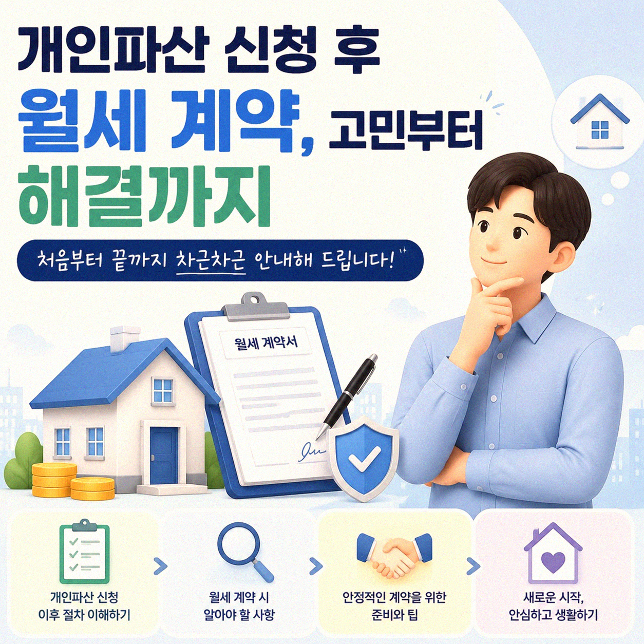 개인파산 신청 중 월세 계약, 어떻게 준비해야 할까요