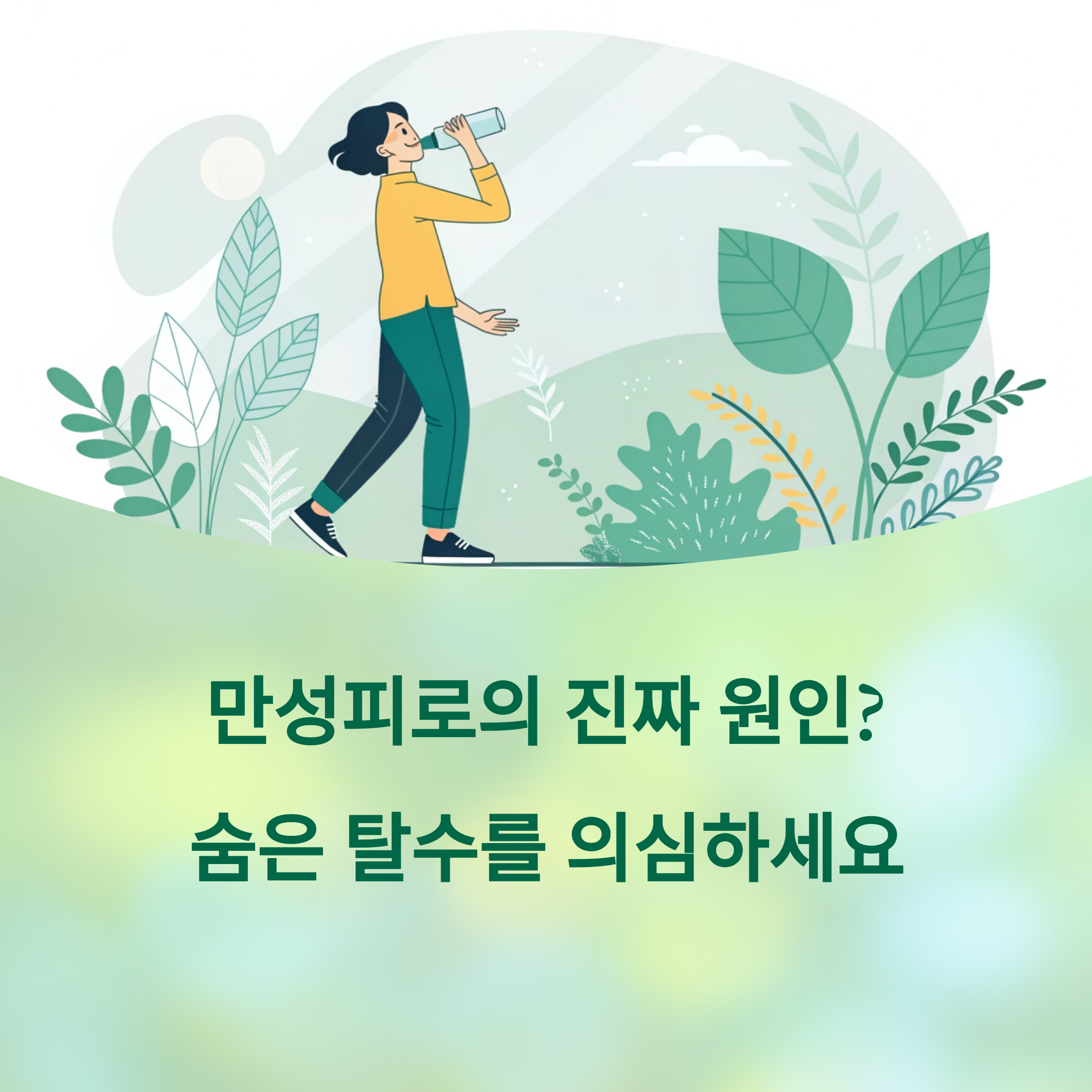 만성피로의 진짜 원인? 아무리 자도 피곤하다면 '숨은 탈수'를 의심에 대한 이미지