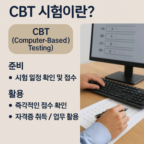 CBT 시험 완벽정리 및 활용법