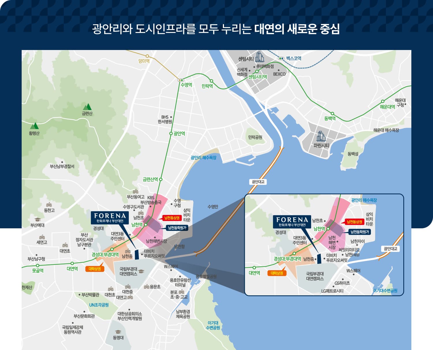 한화포레나 부산대연 위치