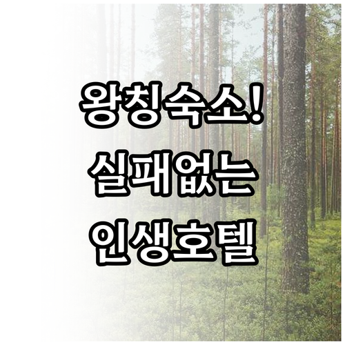 왕칭 여행에서 실패 없는 숙소 선택을..