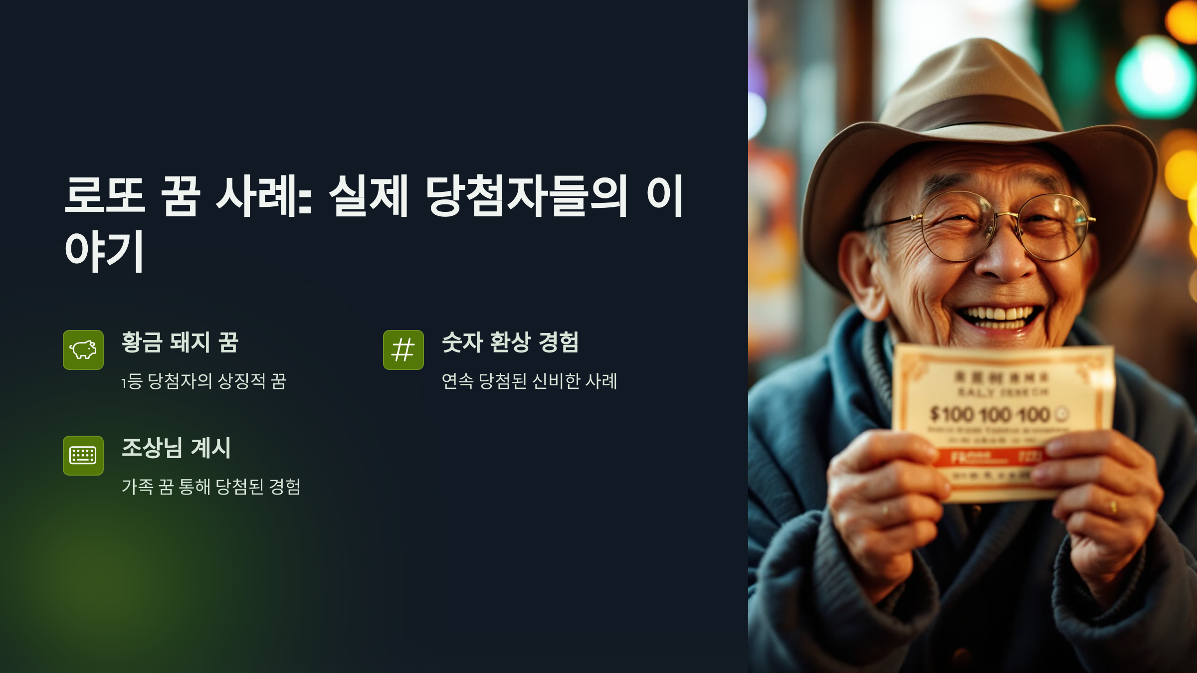 로또 꿈 사례: 실제 당첨자들의 이야기