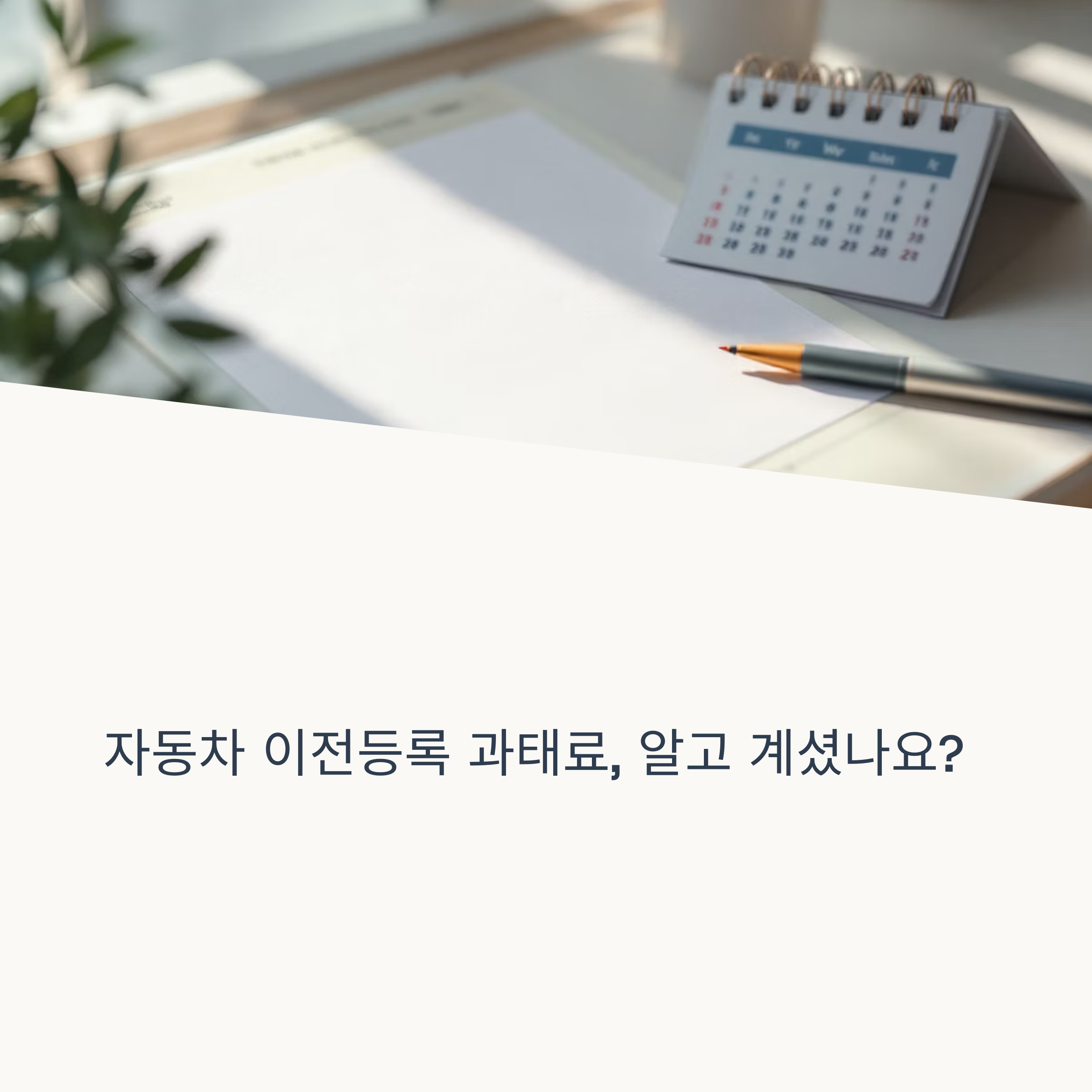 자동차 이전등록 과태료