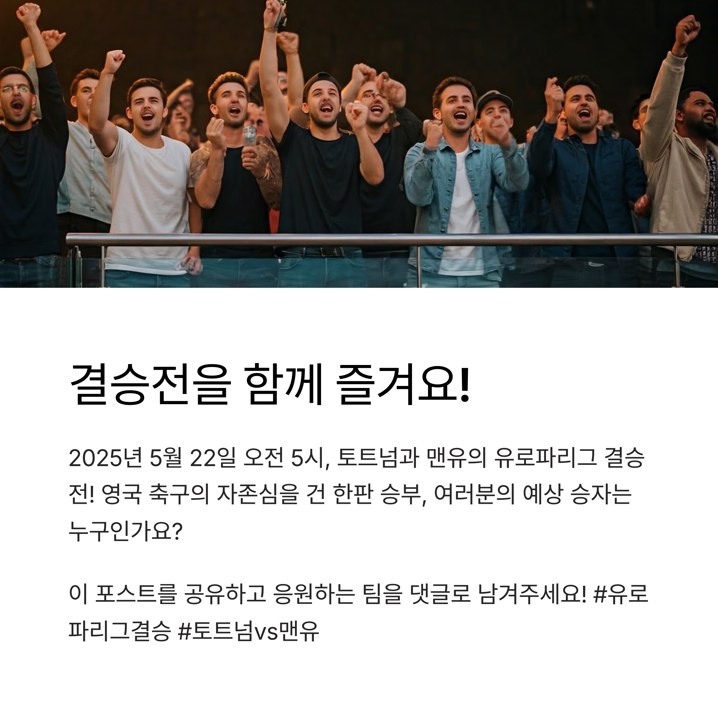 토트넘vs맨유 유로파리그 결승전