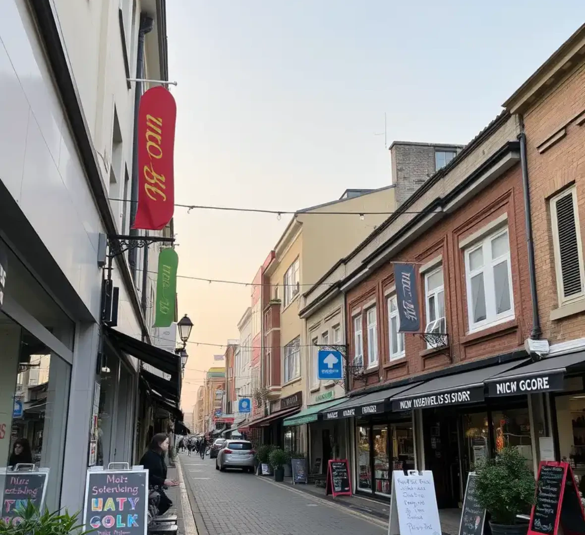 민생회복 지원금을 사용할 수 있는 소상공인 상가를 보여주고 있다