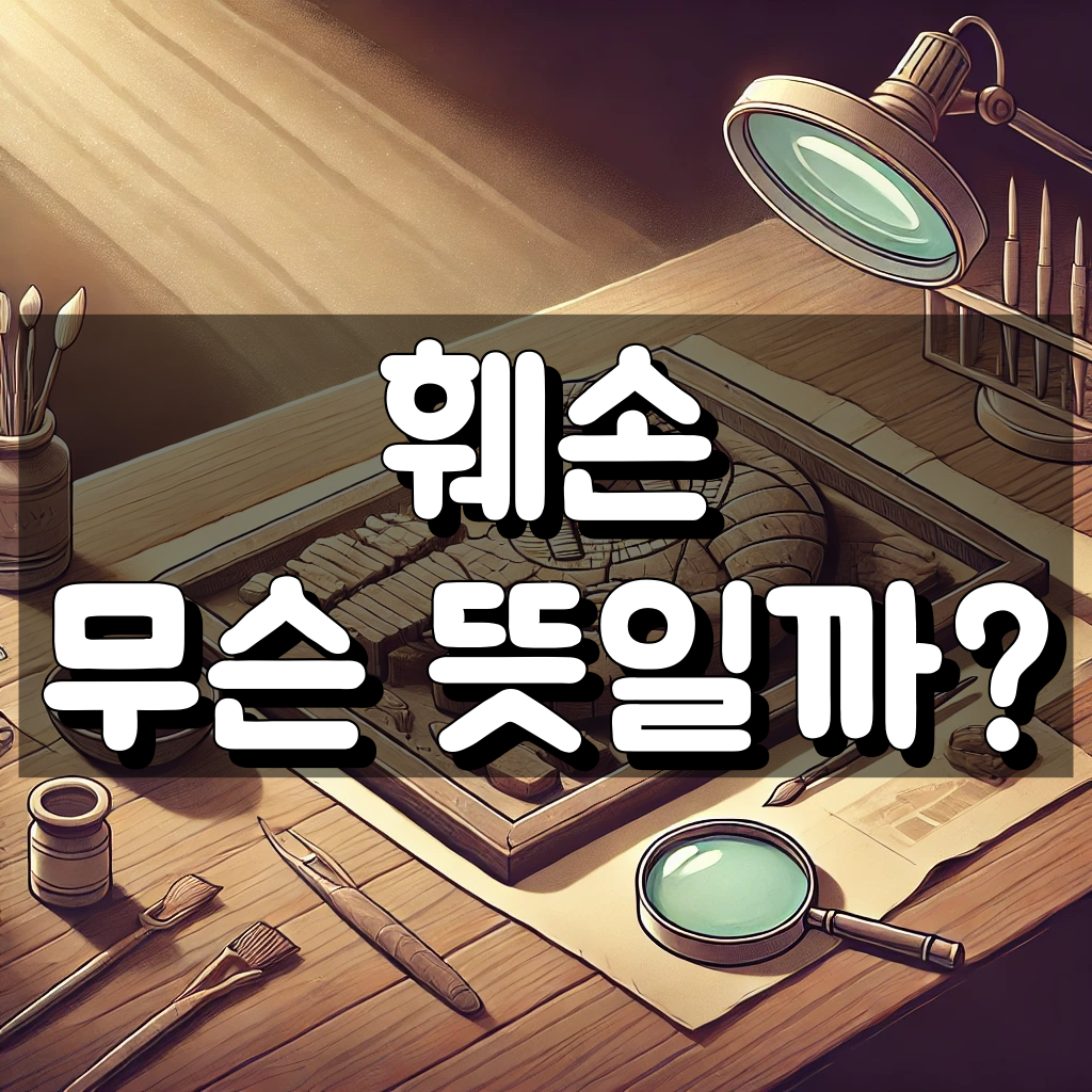 훼손 뜻