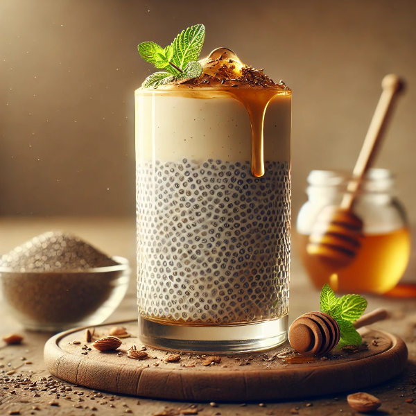 치아씨드 푸딩 라떼