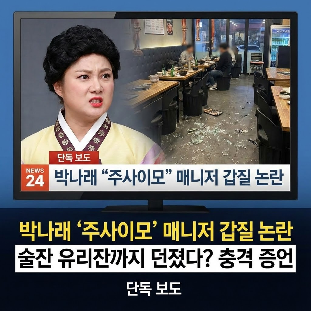 박나래 주사이모 매니저 갑질, 술잔 유리잔까지 던졌다? 관련 사진