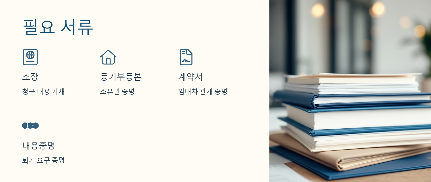 명도 소송에 필요한 서류