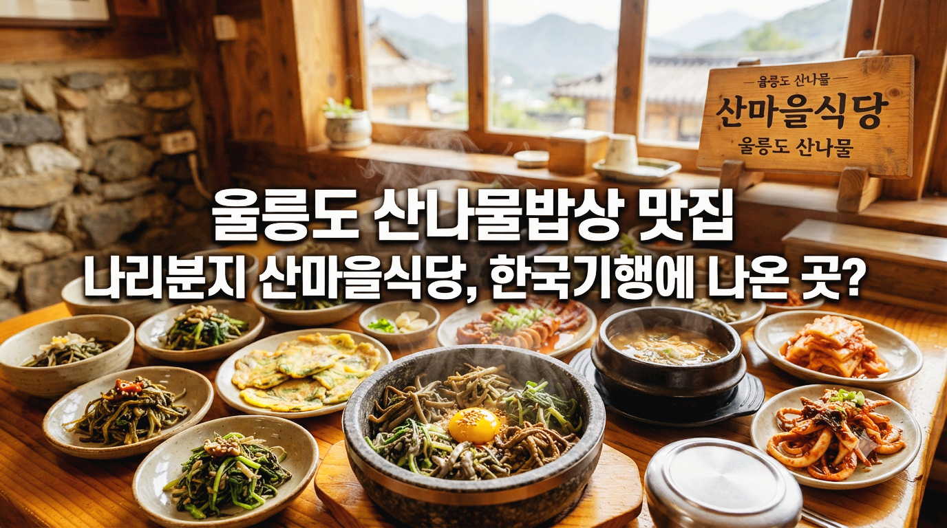 울릉도 나리분지 맛집 산마을식당, 한국기행