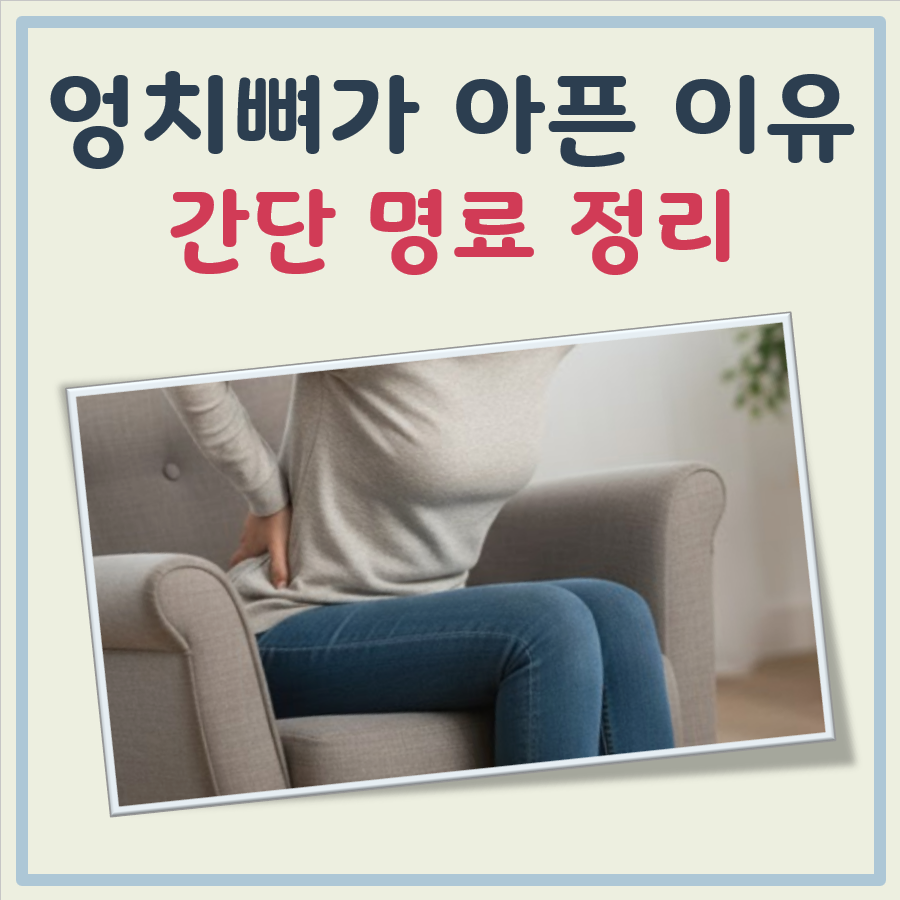 엉치뼈가 아픈이유 대표 이미지