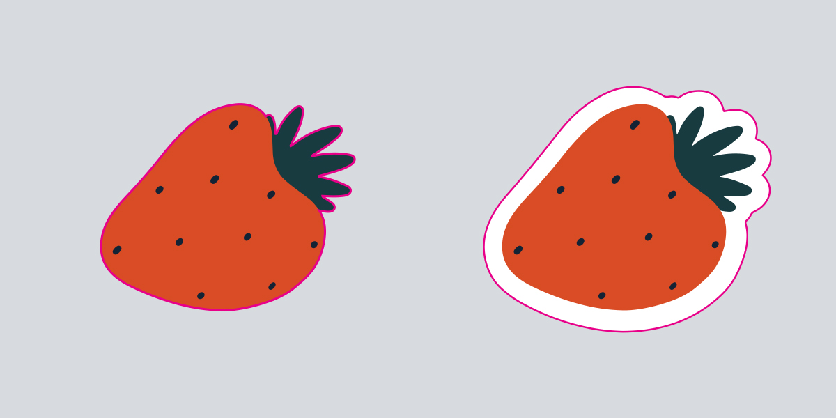 일러스트 칼선 레이어 만들기