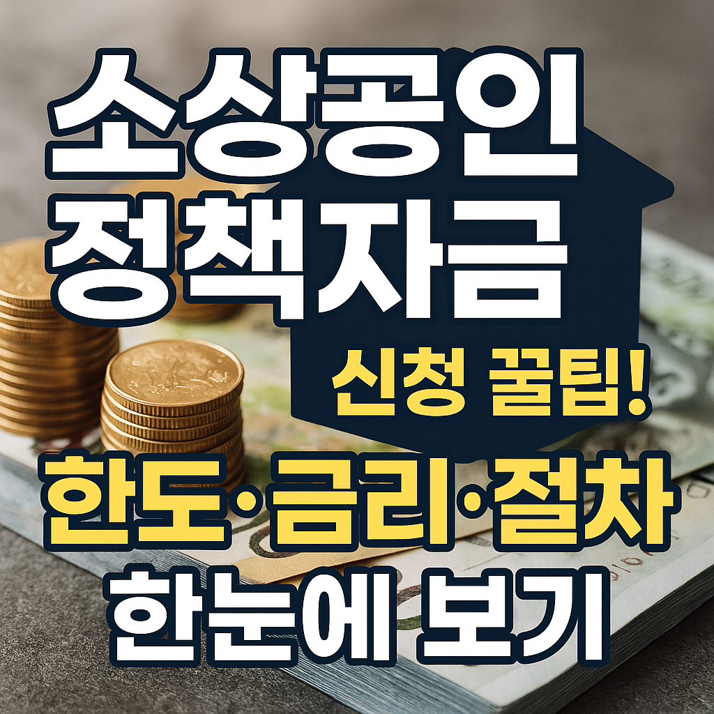 소상공인 정책자금 신청 한눈에보기