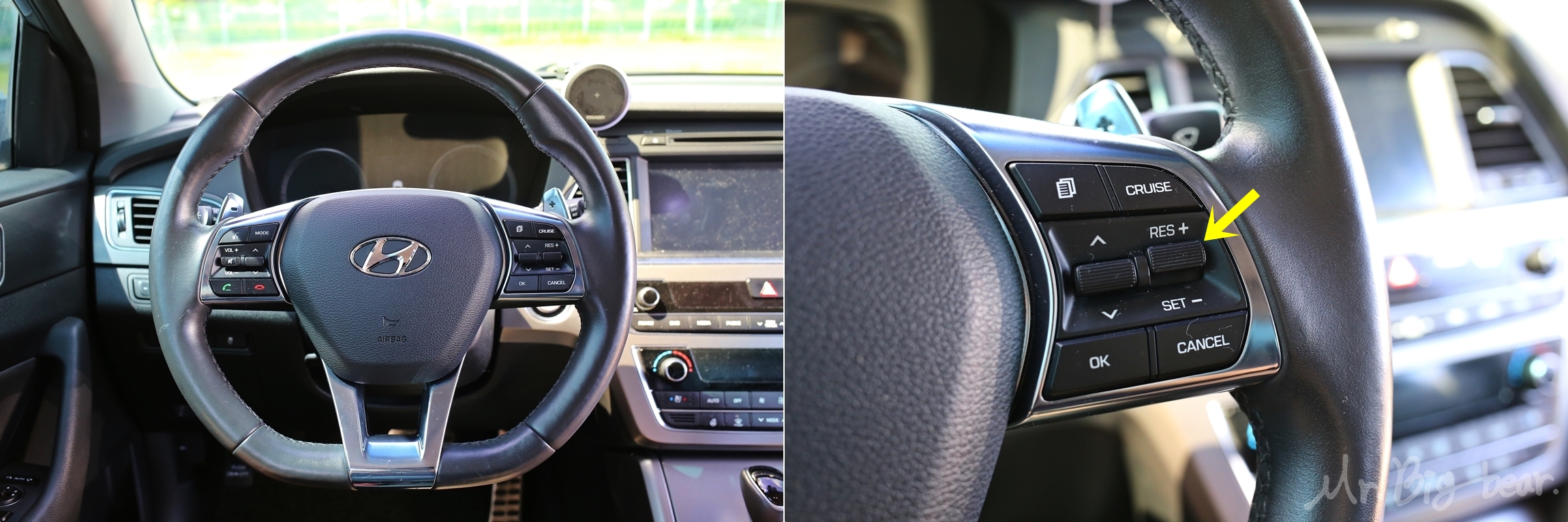 LF 쏘나타 스티어링휠 버튼