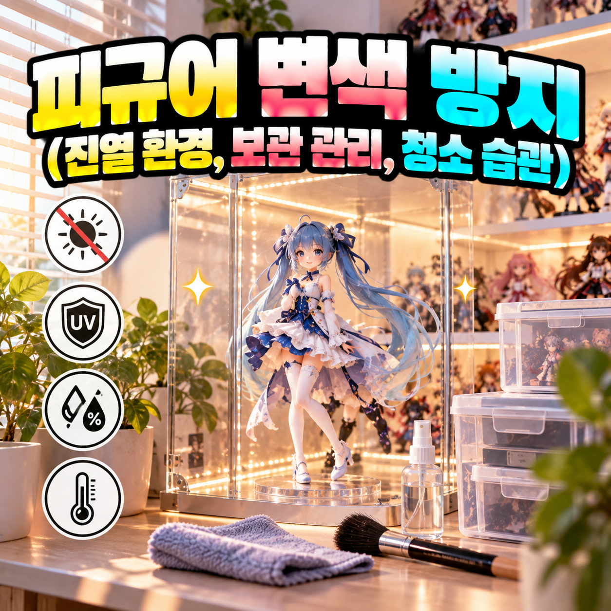 피규어 변색 방지