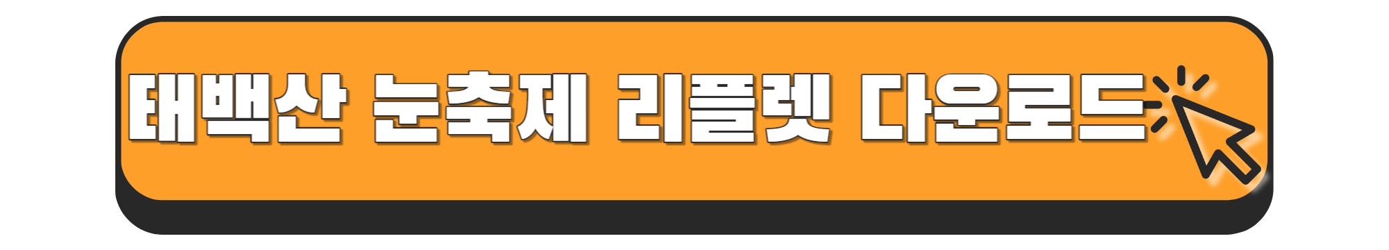 태백산 눈축제 리플렛