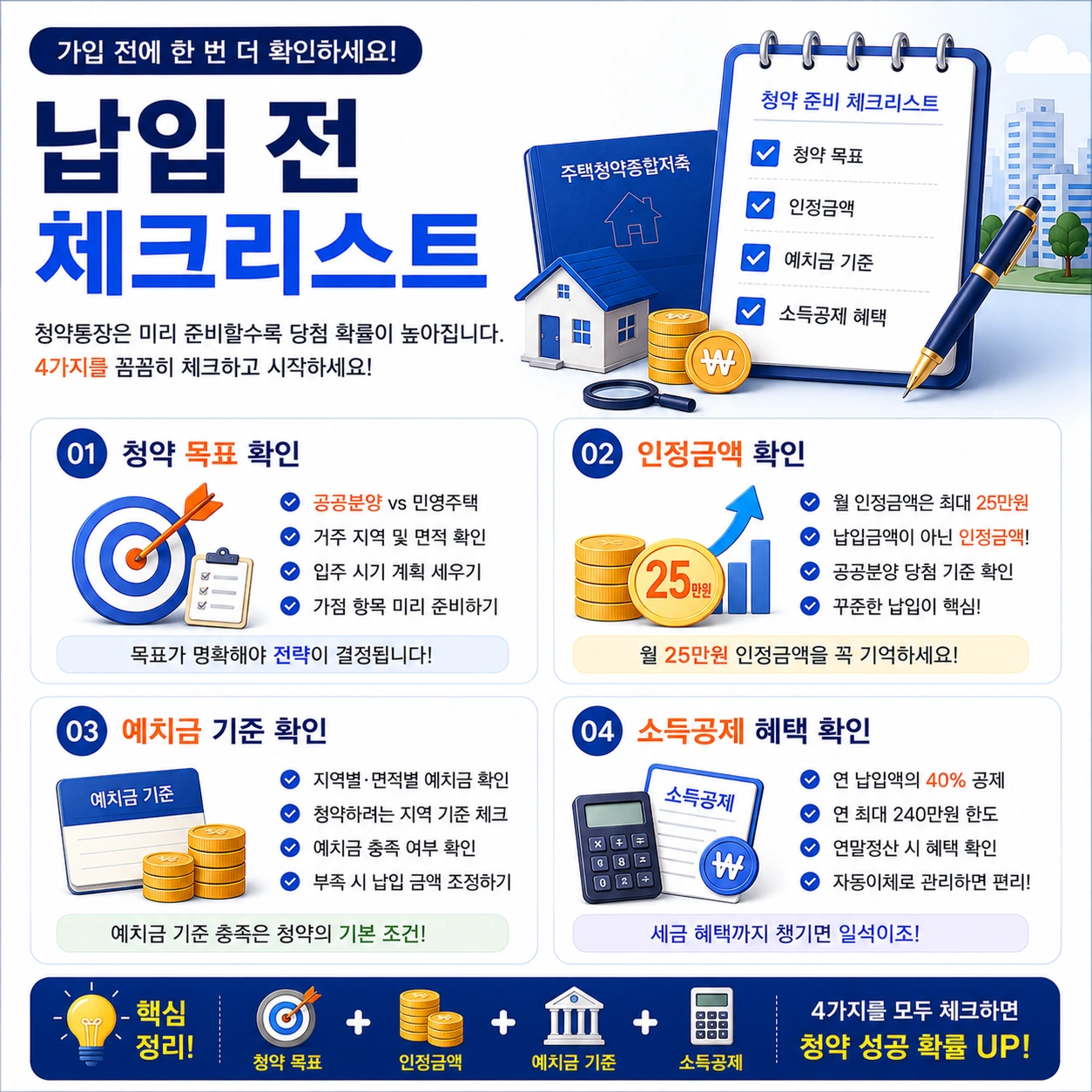 청약통장-납입전-체크리스트