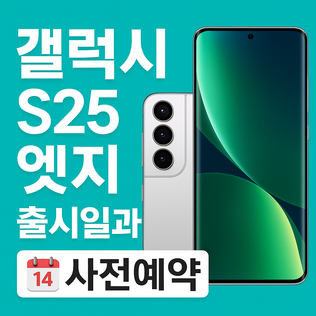 갤럭시 S25 엣지 출시일과 사전예약 혜택 총정리!