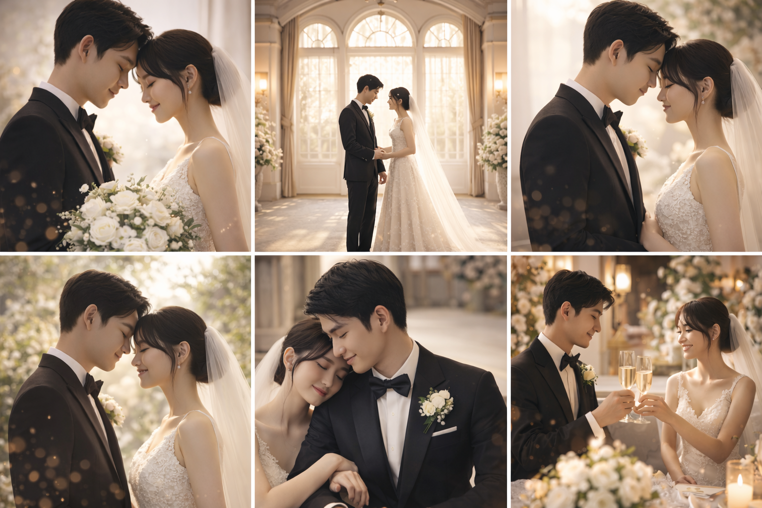 웨딩 촬영 포즈