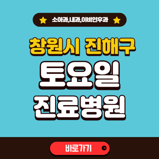창원시 진해구 토요일 진료 병원 찾기 ❘ 주말 문여는 소아과, 내과, 이비인후과 리스트