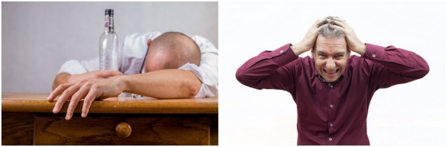 과음과 스트레스 사진입니다.