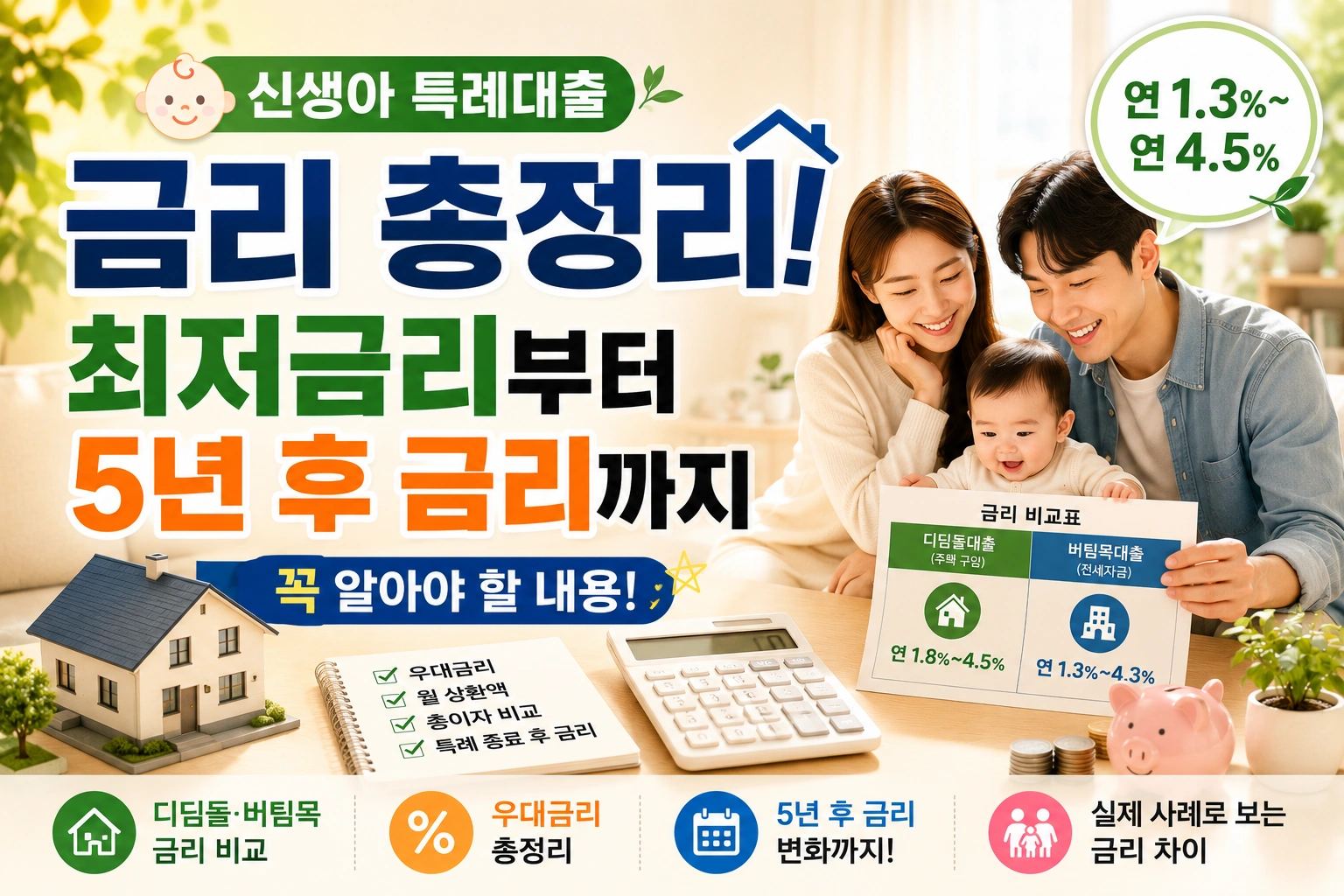 신생아 특례대출 금리는 최저금리보다 우리 집 실제 금리가 더 중요합니다.