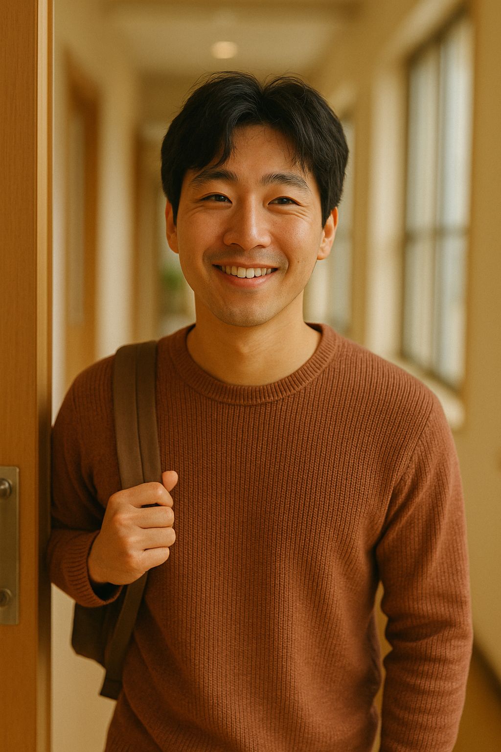 상담을 마치고 나오는 청년으 환한 표정