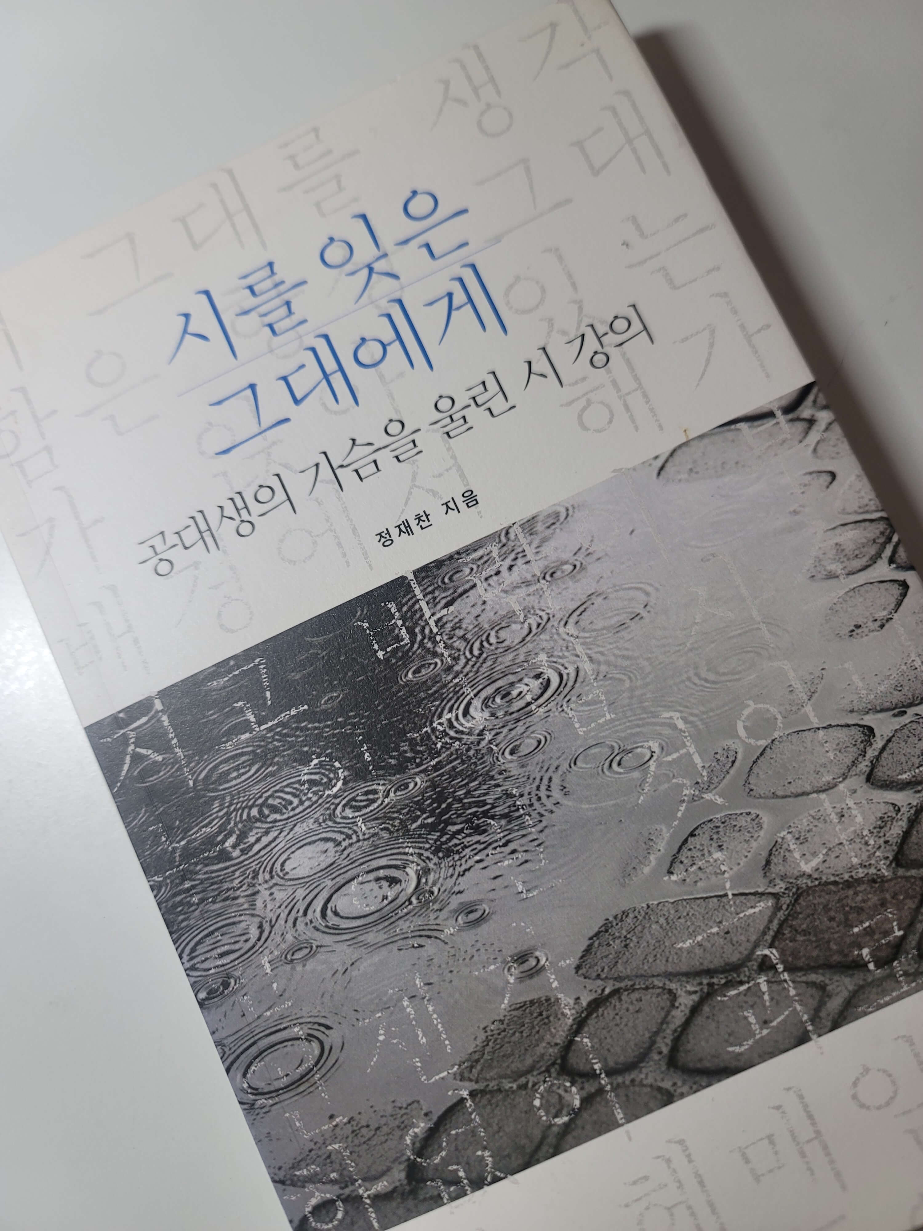 정재찬의 시를 잊은 그대에게 도서 표지 사진