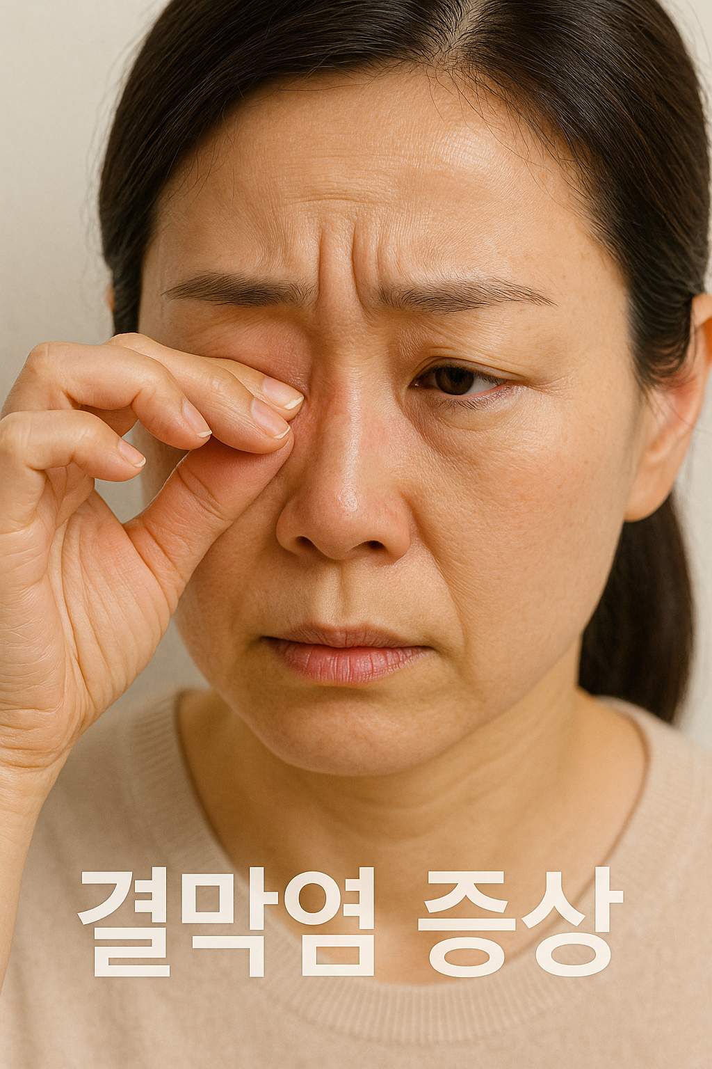 류인플루엔자 인체 감염 증상 중 결막염