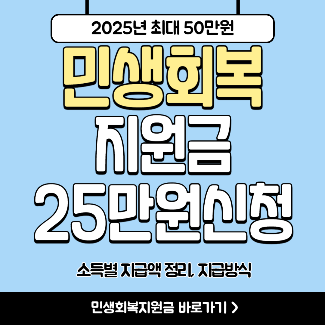 민생회복지원금 25만원