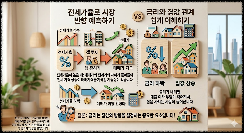 전세가율로 시장 방향 예측하기