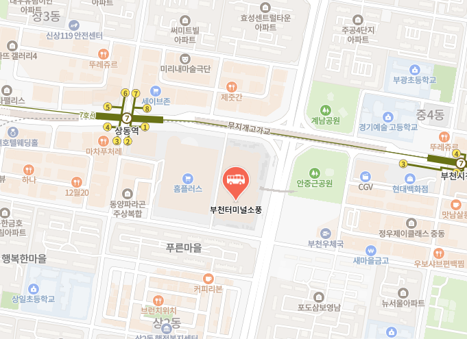 부천버스터미널 위치-지도