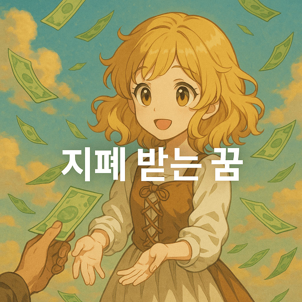 지폐 받는 꿈 해몽