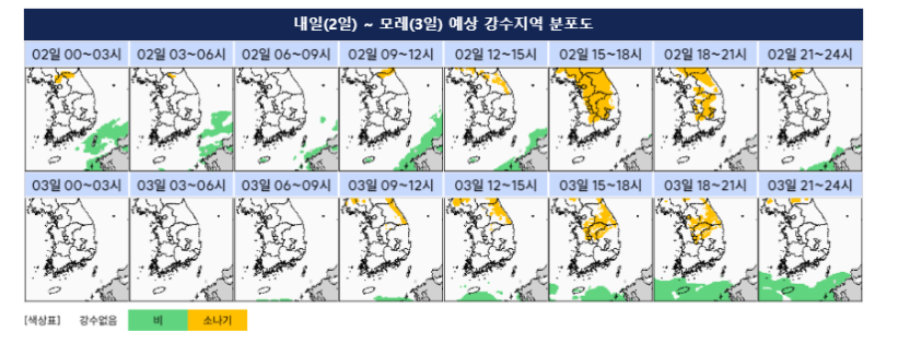 2026년 장마 기간 예상