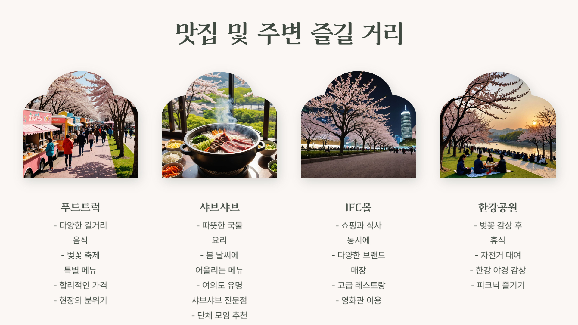 2025 여의도 벚꽃 축제 일정 및 필수 정보 총정리