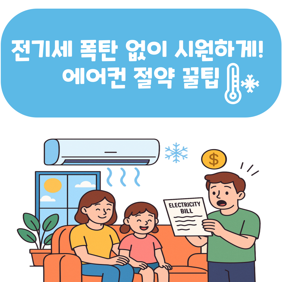 에어컨 틀면 전기세 폭탄? – 냉방비 아끼는 현실 꿀팁 총정리